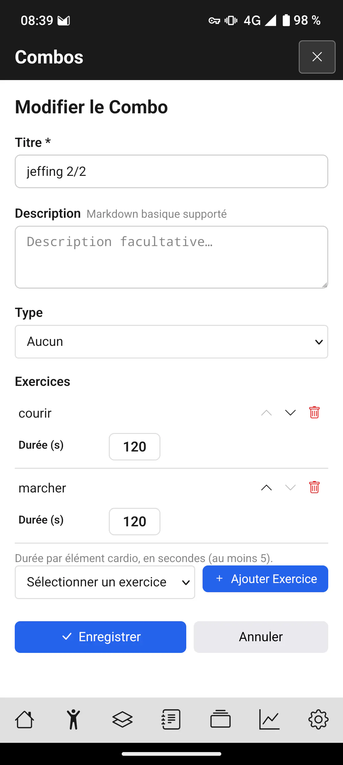 Editer vos séquances (combo)