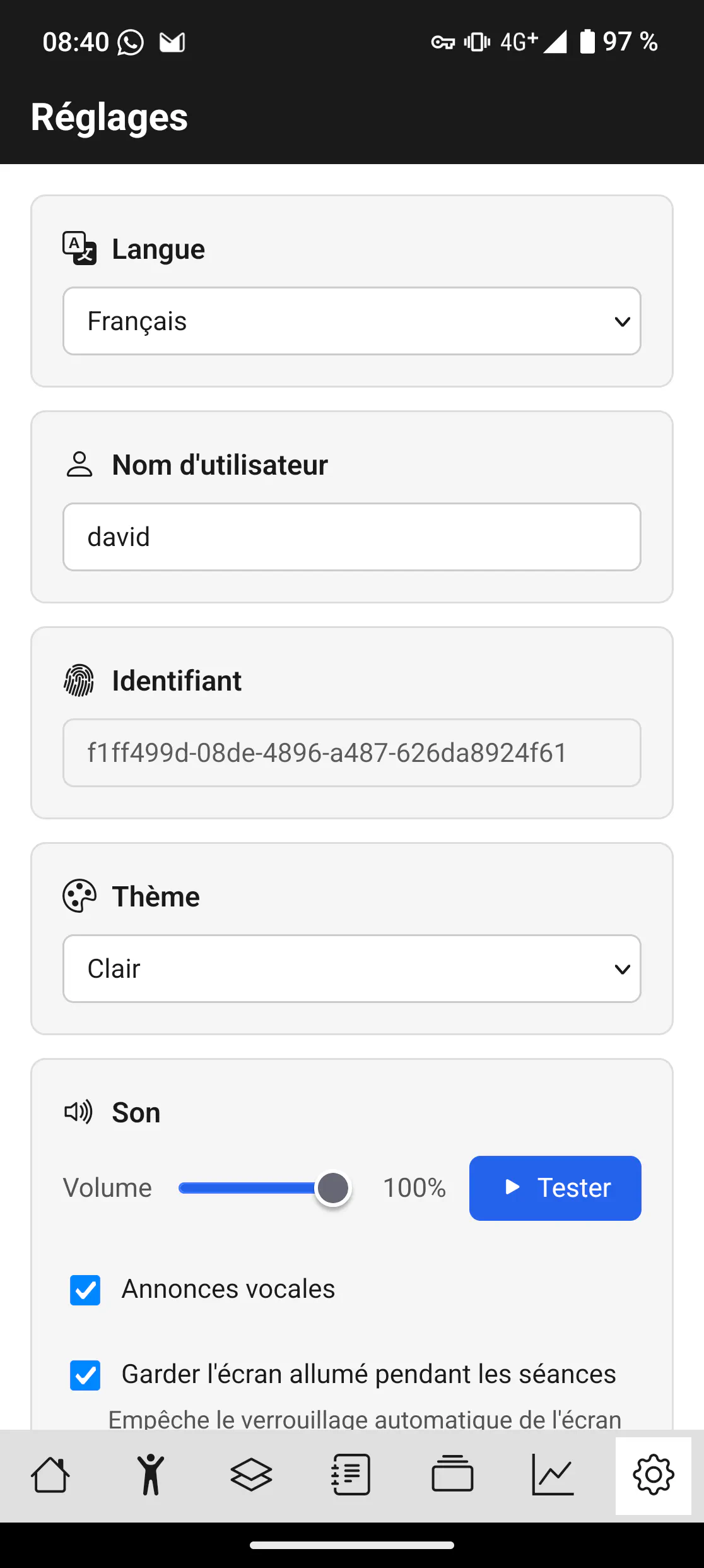 Paramètres